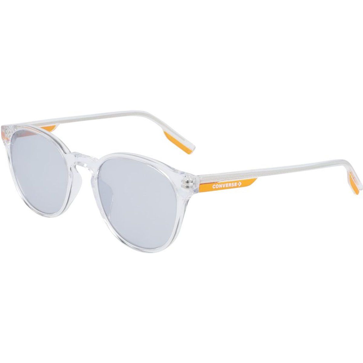 Runde Sonnenbrille mit klarem Rahmen