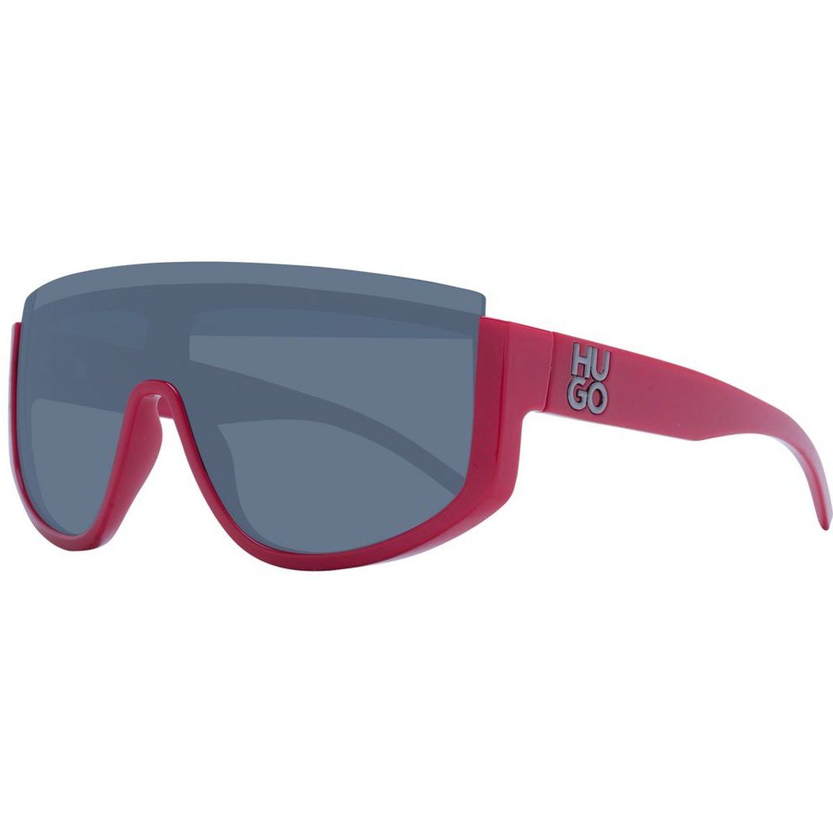 Shield Sonnenbrille Rot Übergroß