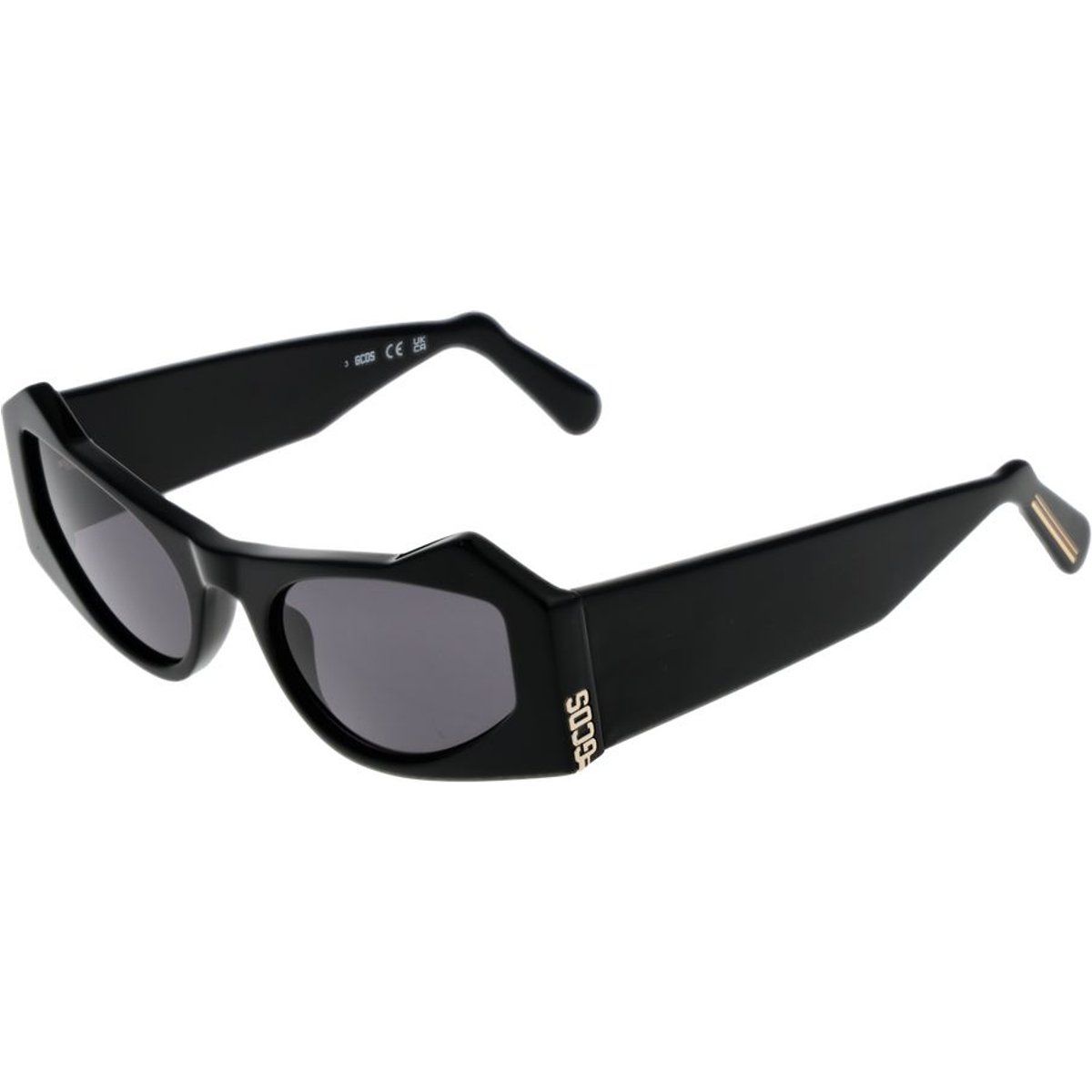 Geometrische Sonnenbrille Schwarz
