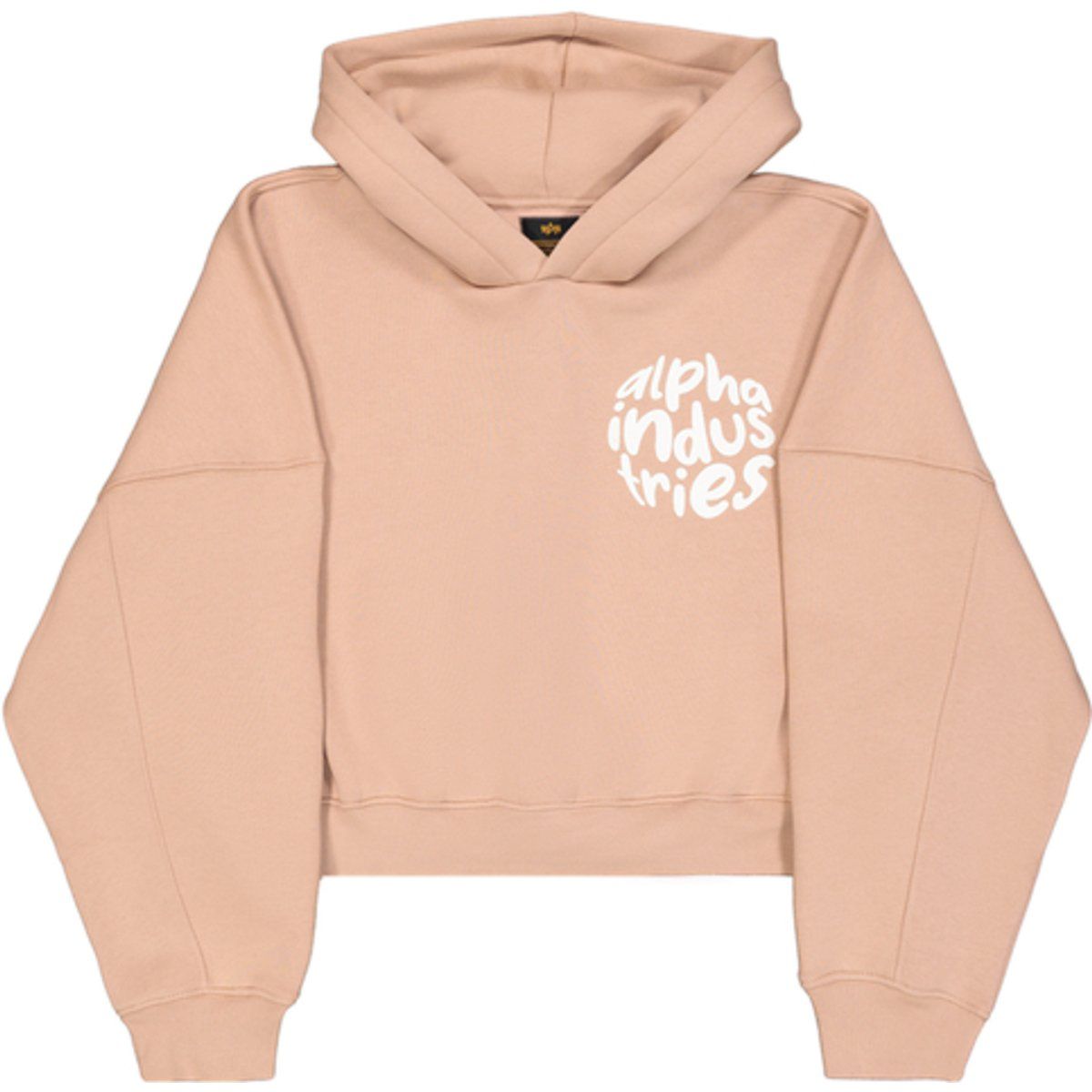 Damen Cropped Logo Kapuzenpullover
