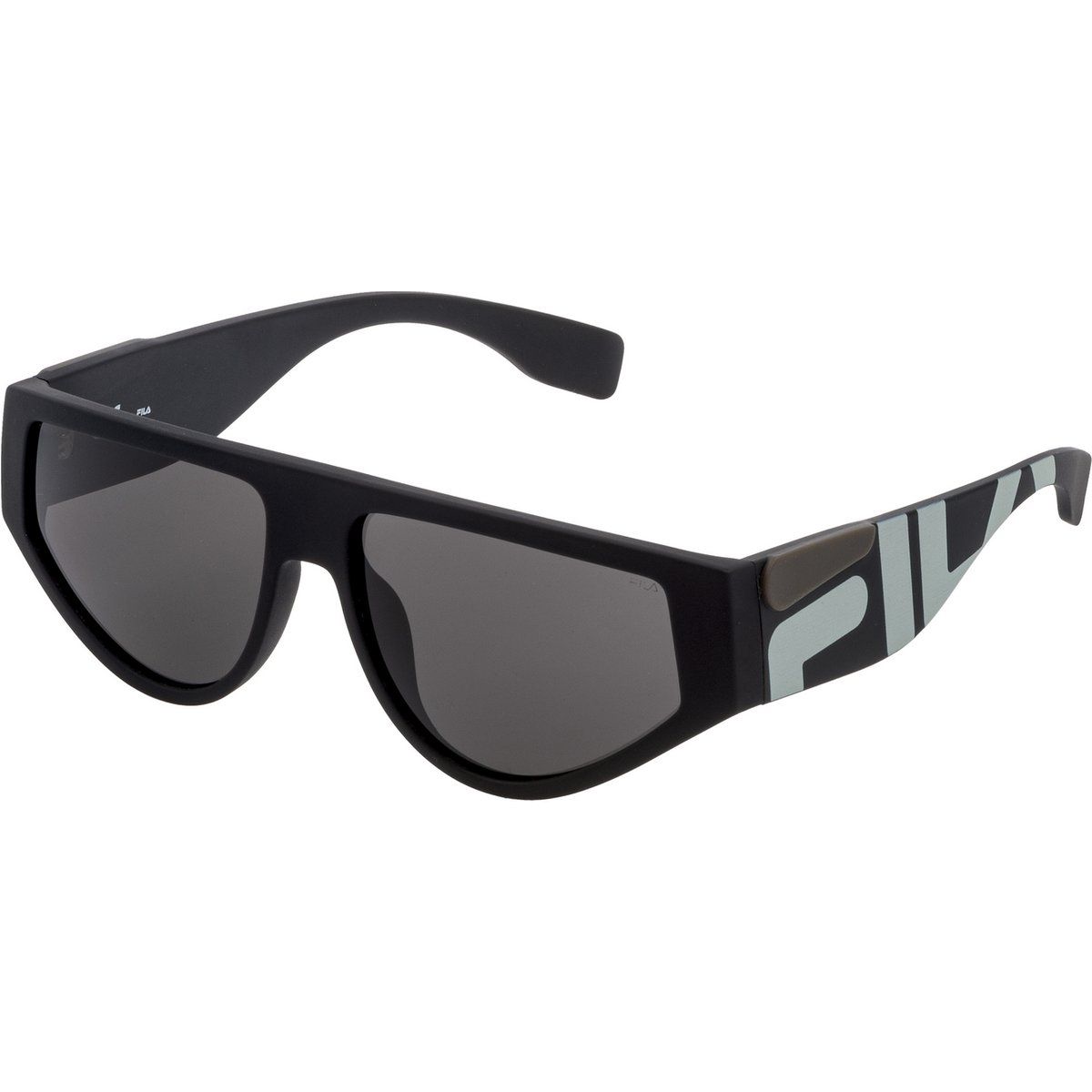 Sportliche Shield-Sonnenbrille mit Logo-Detail
