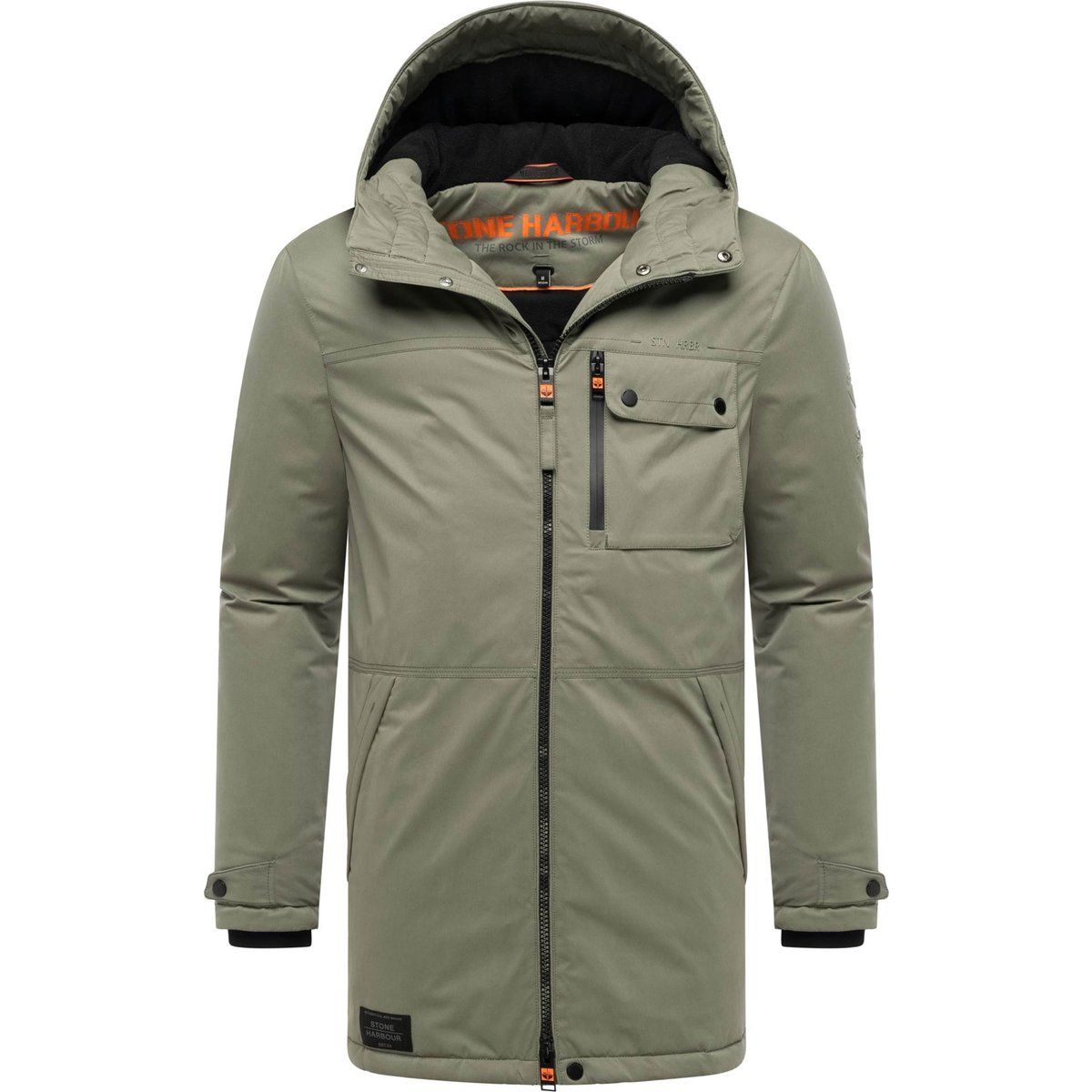 Herren Winterparka mit Fleecefutter und Kapuze