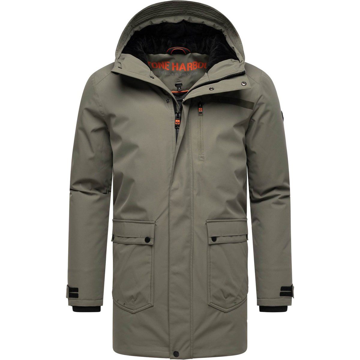 Herren Wasserdichter Gefütterter Winterparka