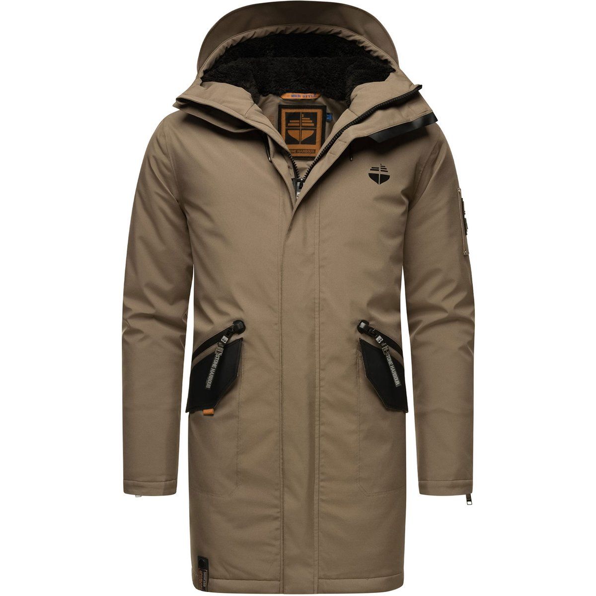 Herren Winterparka mit Teddyfellfutter