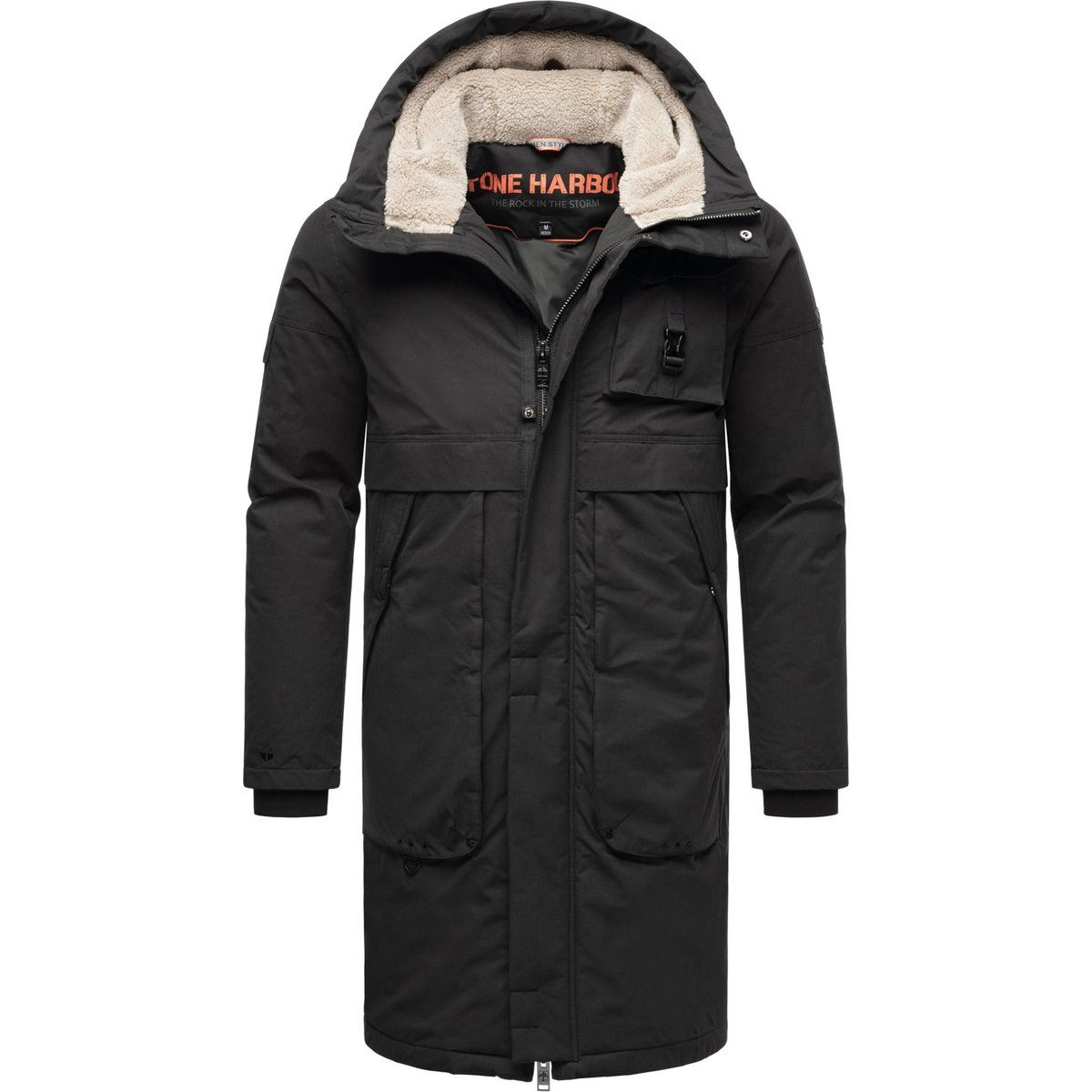 Herren Winterparka mit Teddyfutter