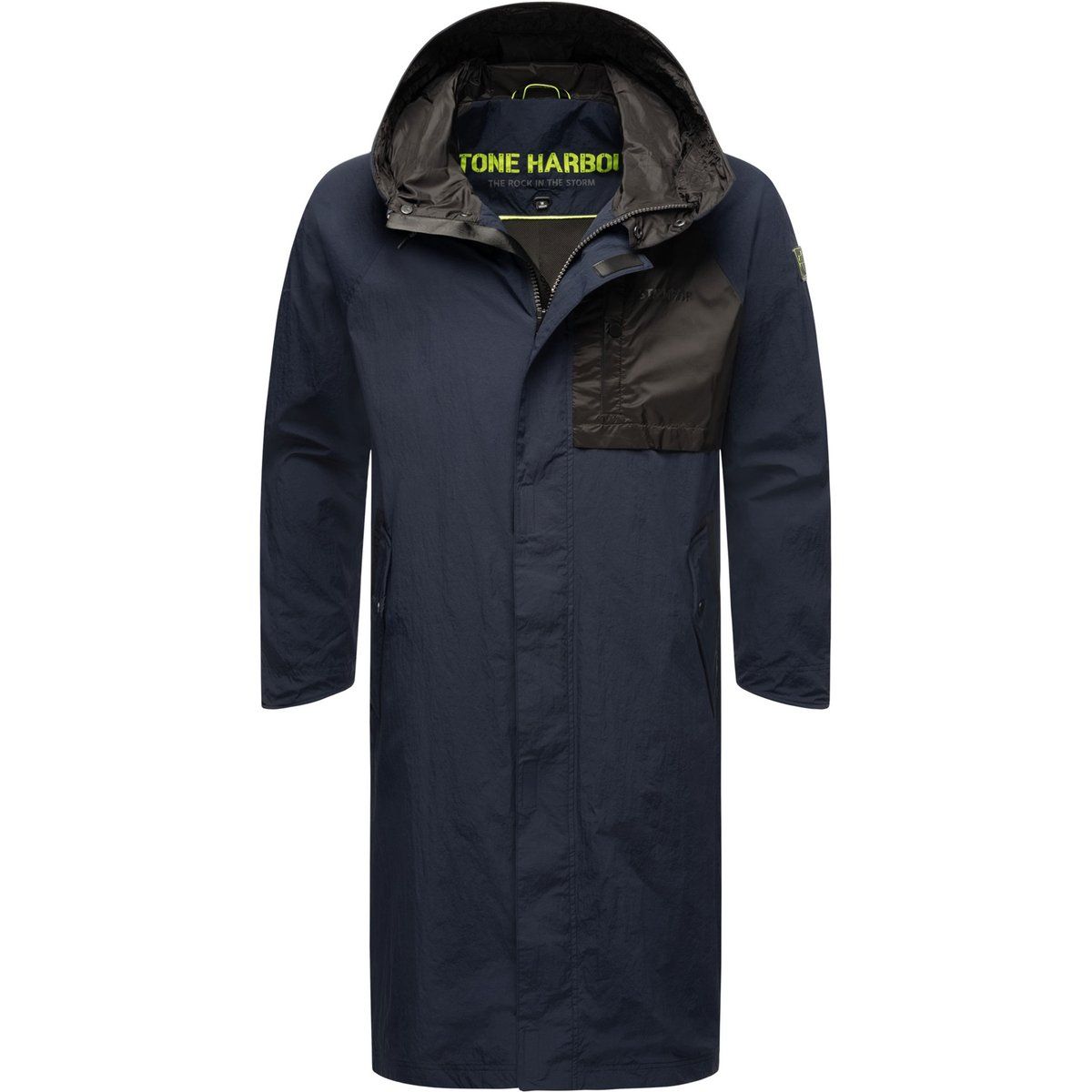 Herren Langer Wind- & Wasserabweisender Regenmantel