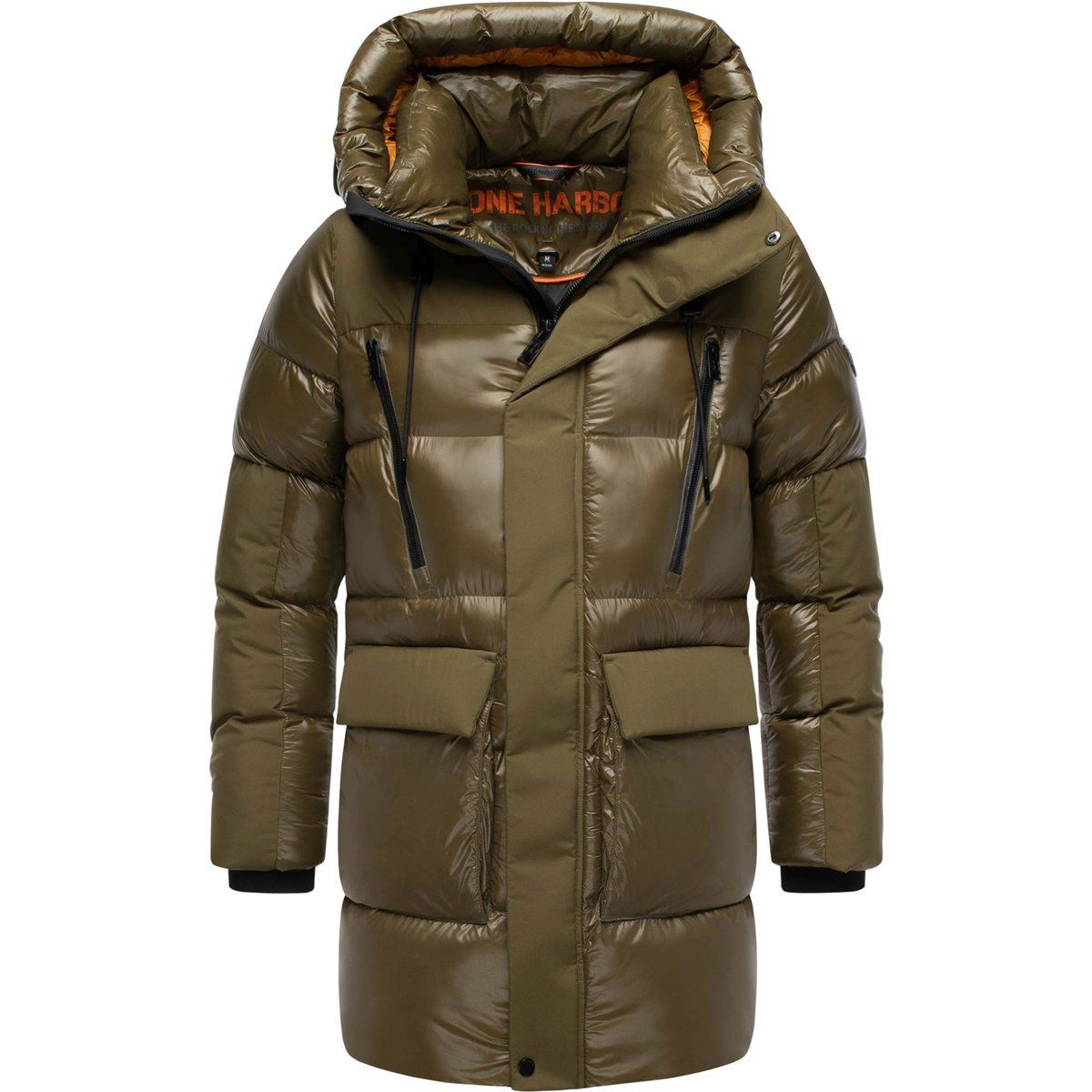 Herren Winterparka mit Kapuze und Wattierung