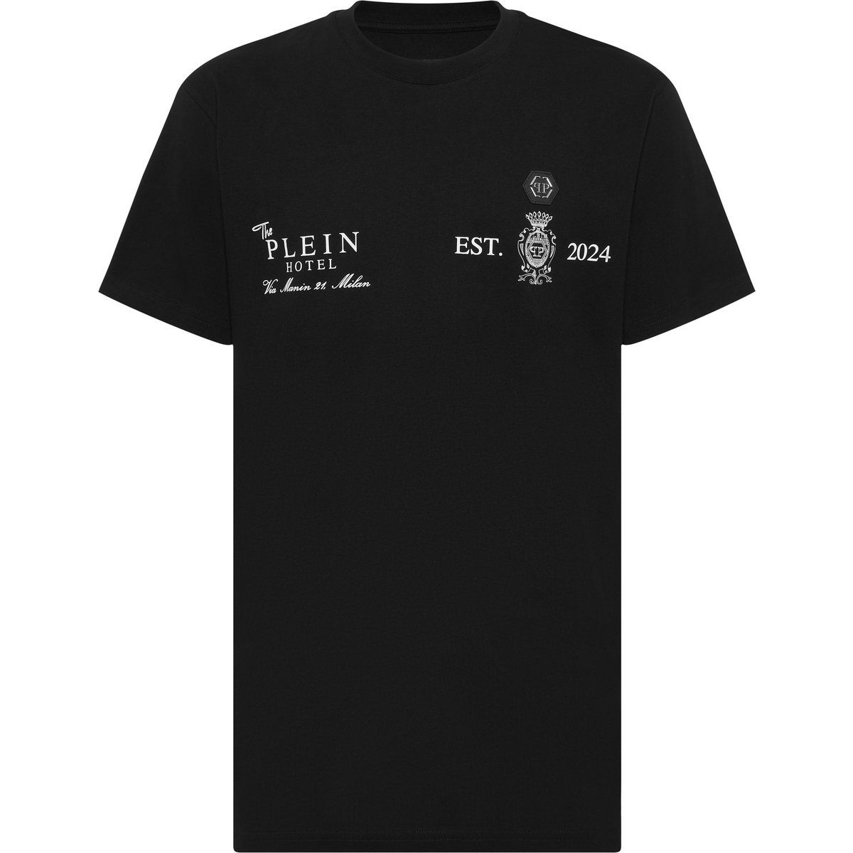 Plein Hotel Besticktes Rundhals-T-Shirt