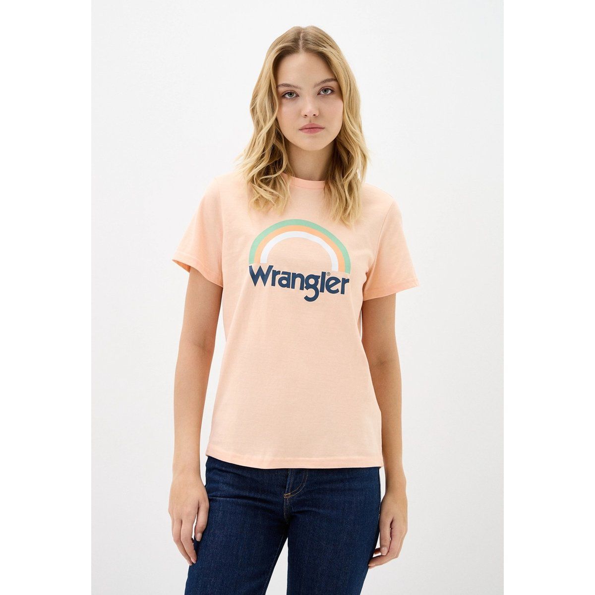 Regenbogen Grafik Baumwoll T-Shirt