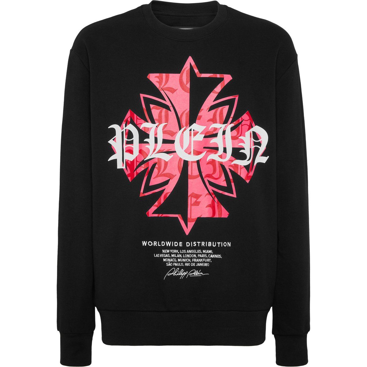 Baumwollfleece-Sweatshirt mit Grafikprint