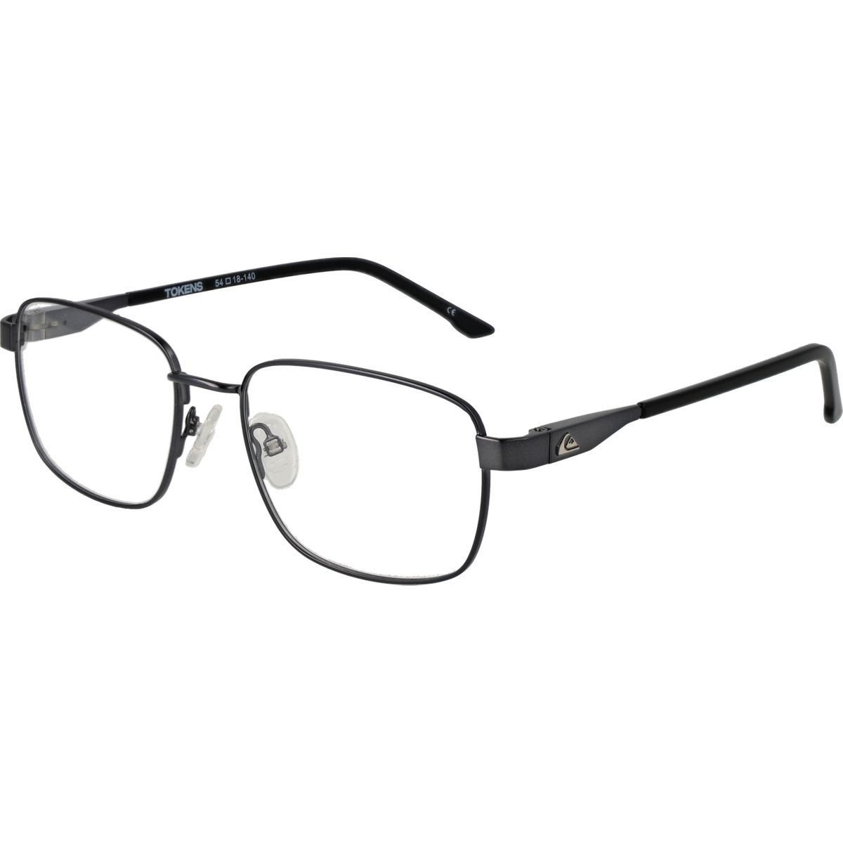Rechteckige Vollrand-Metallbrille