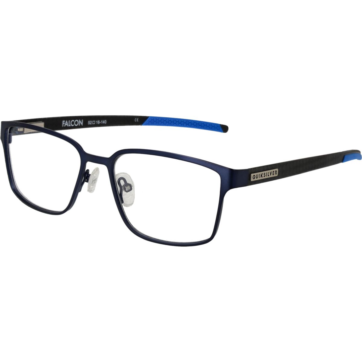 Rechteckige Vollrandbrille Blau