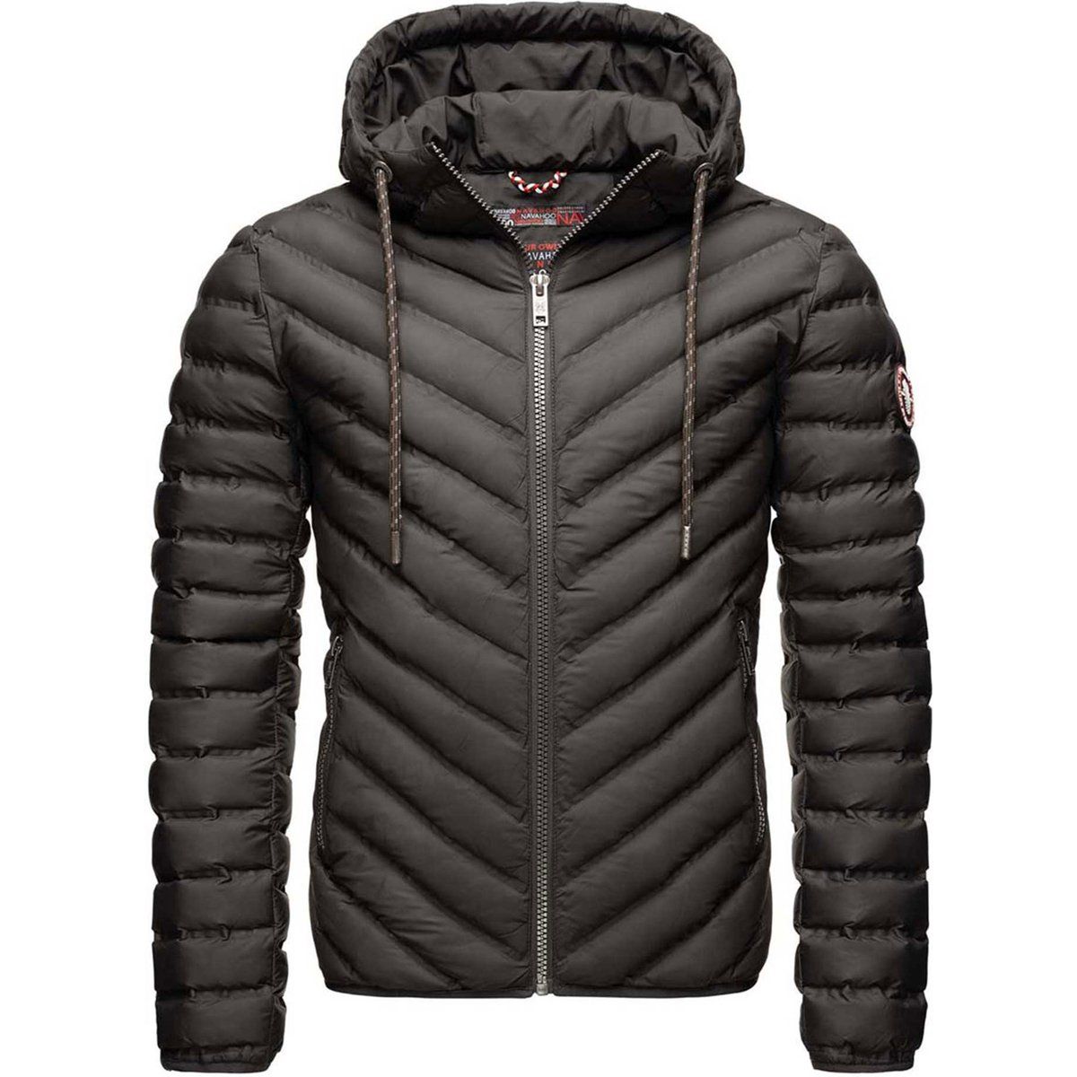 Gesteppte leichte Jacke mit Kapuze