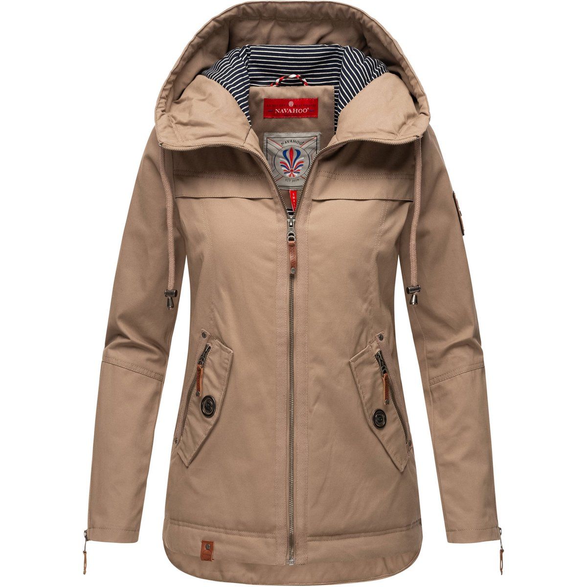 Leichte Übergangsjacke aus Baumwollmischung