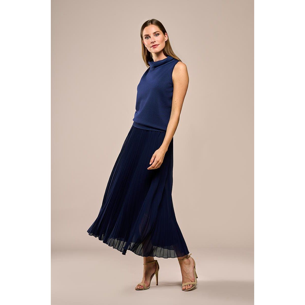 Eleganter Plissee-Midi-Rock