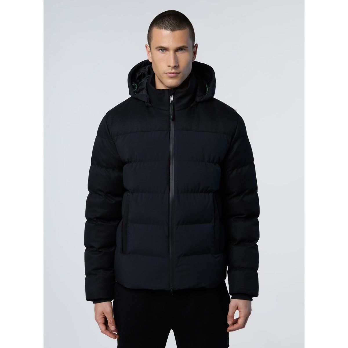 Schwarze Daunenjacke für Herren
