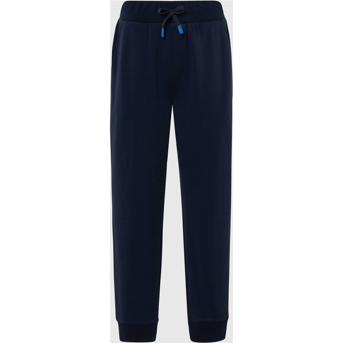 Lässige einfarbige Fleece-Loungehose