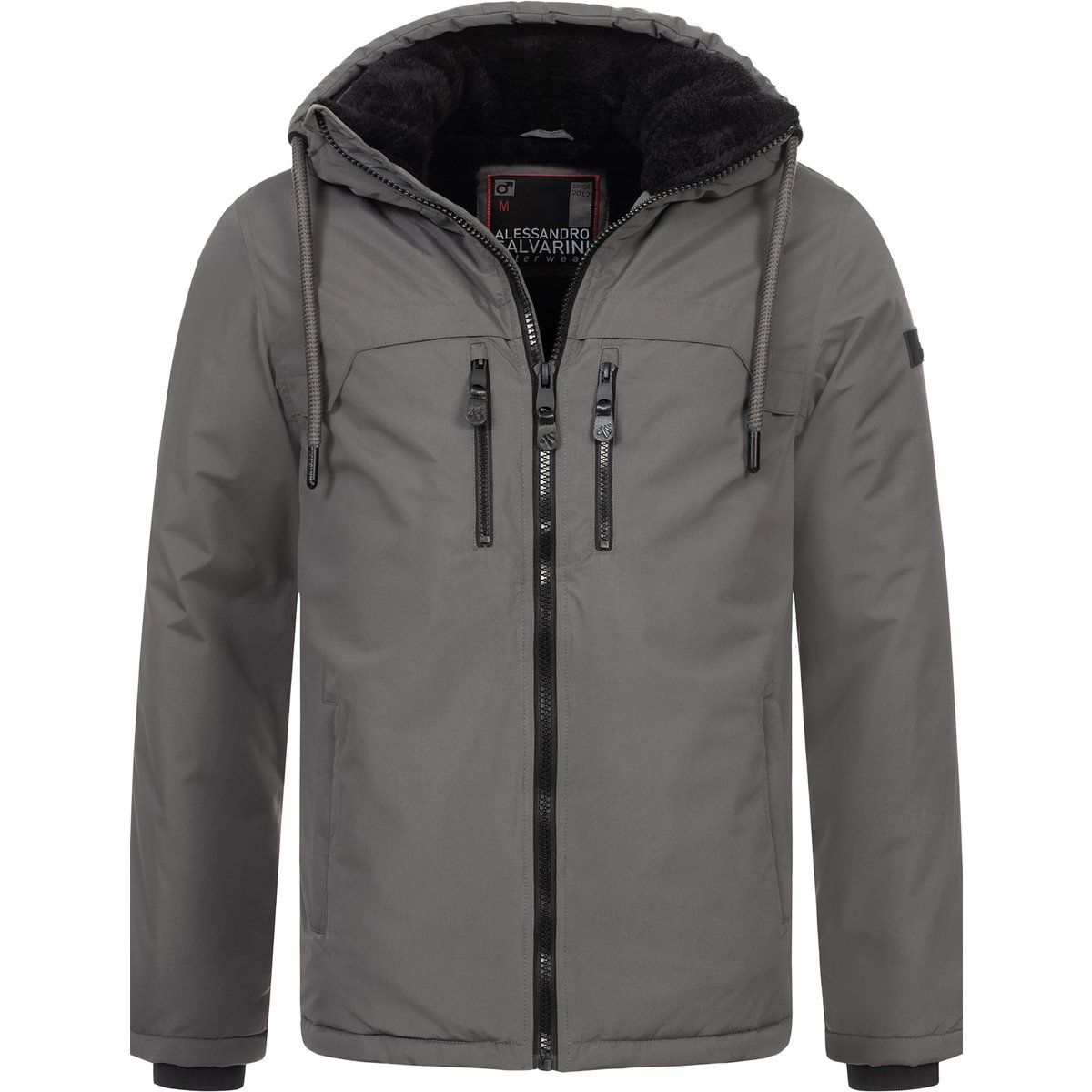 Herren Winterparka mit Teddyfutter