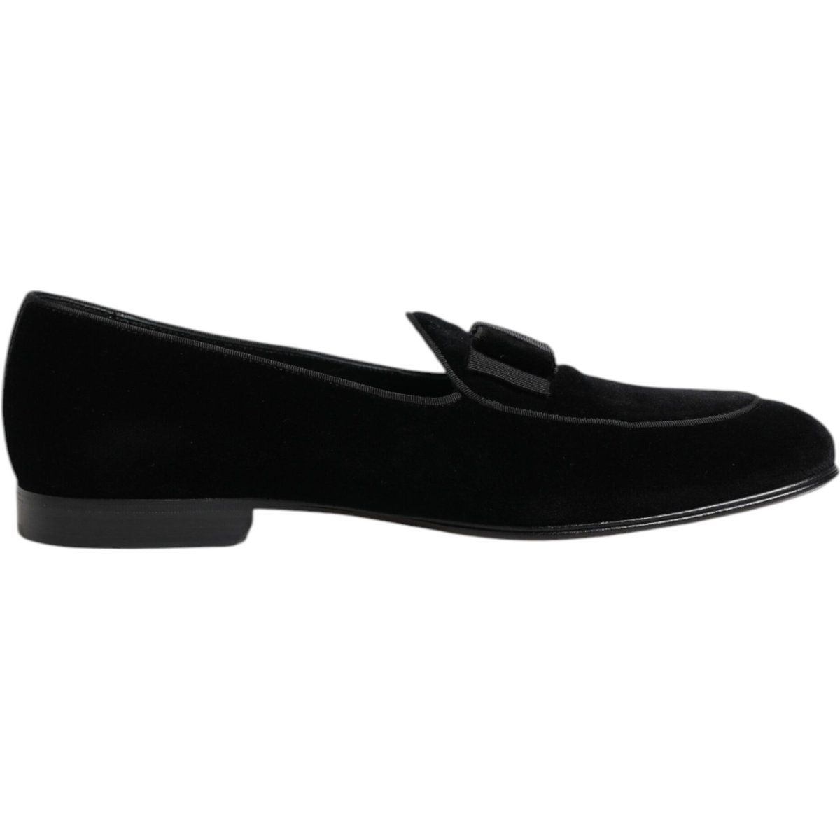 Samt Schleifen Akzent Slipper
