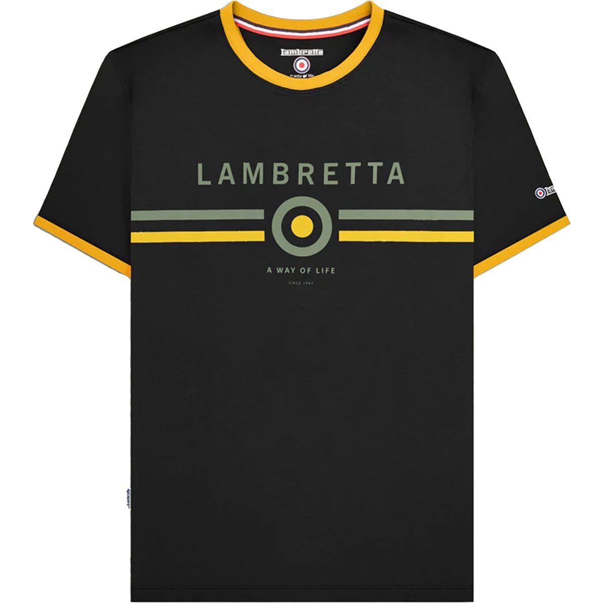 Herren Ringer T-Shirt mit Logo