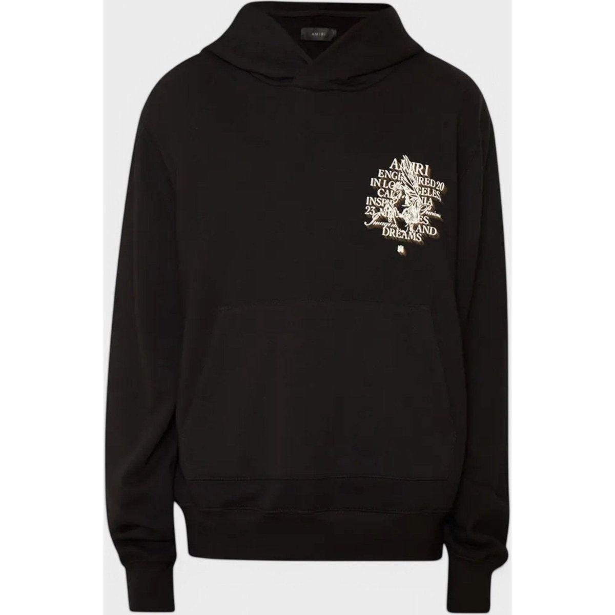 Schwarzer Hoodie mit Grafikprint
