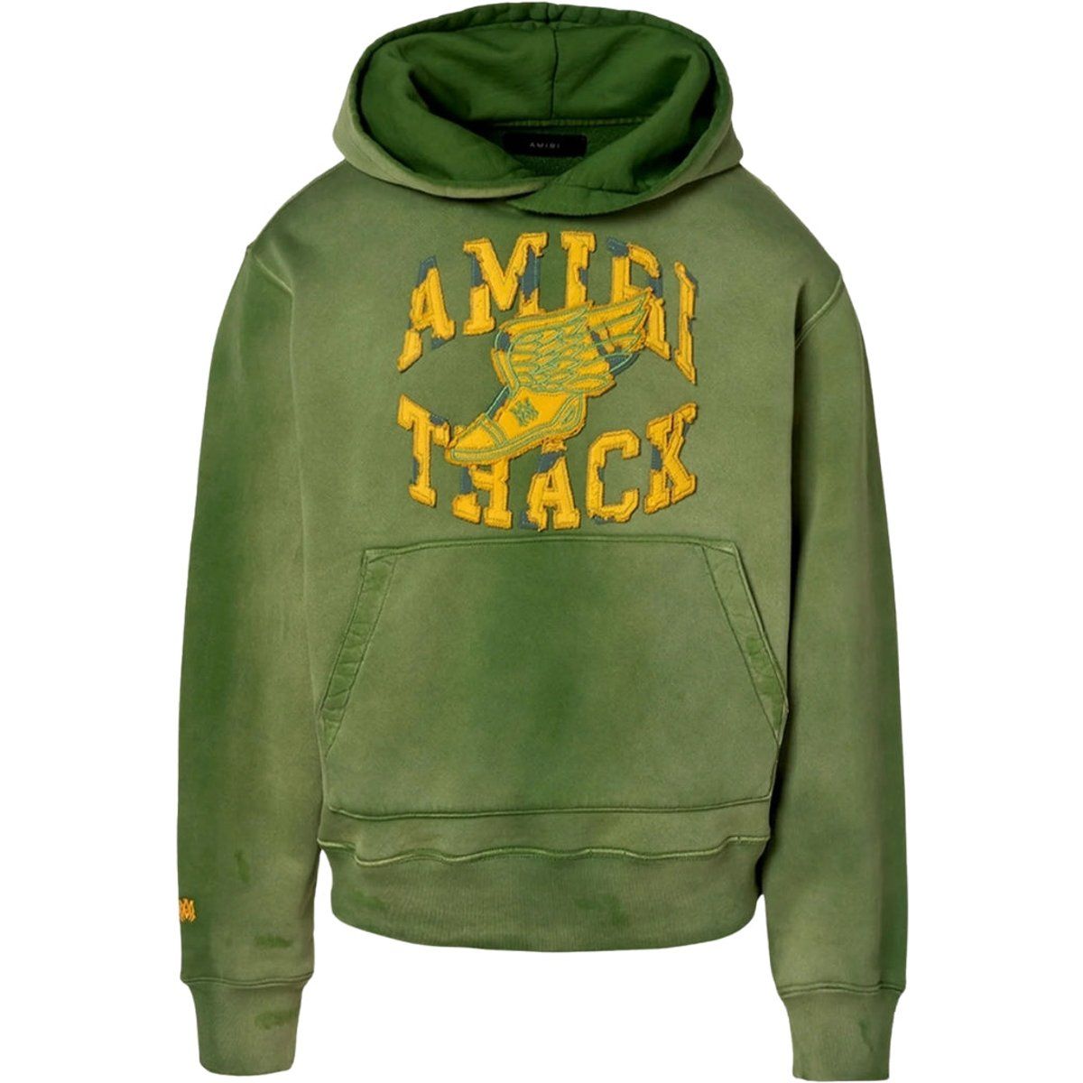 Grüner Track Grafik Hoodie