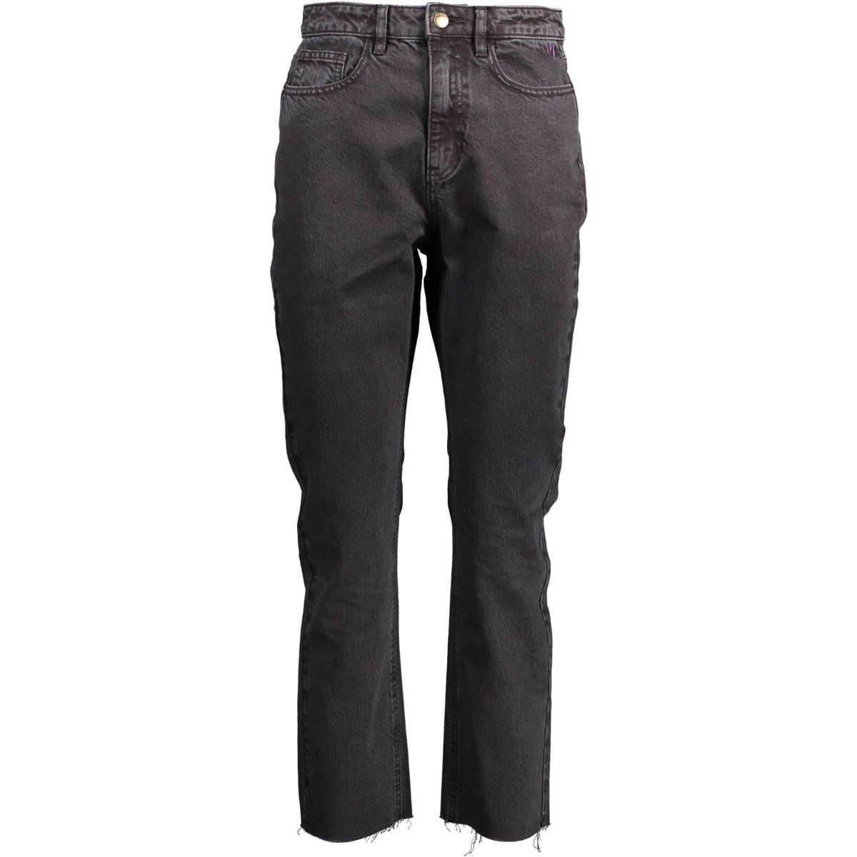 Gerade geschnittene Jeans mit rohem Saum