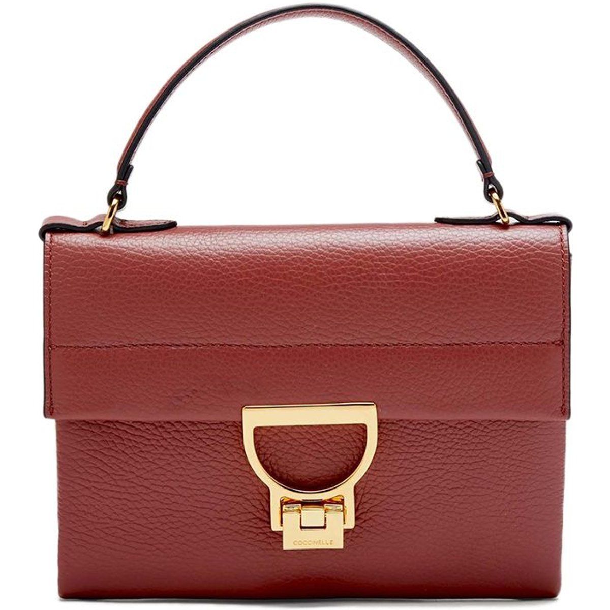 Elegante Lederhandtasche mit Henkel