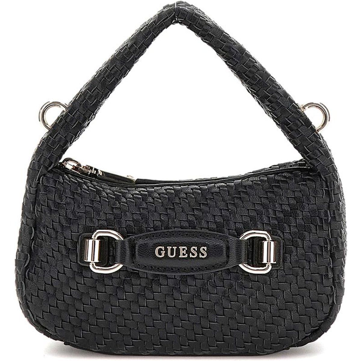 Gewebte Hobo-Tasche mit Logo-Detail