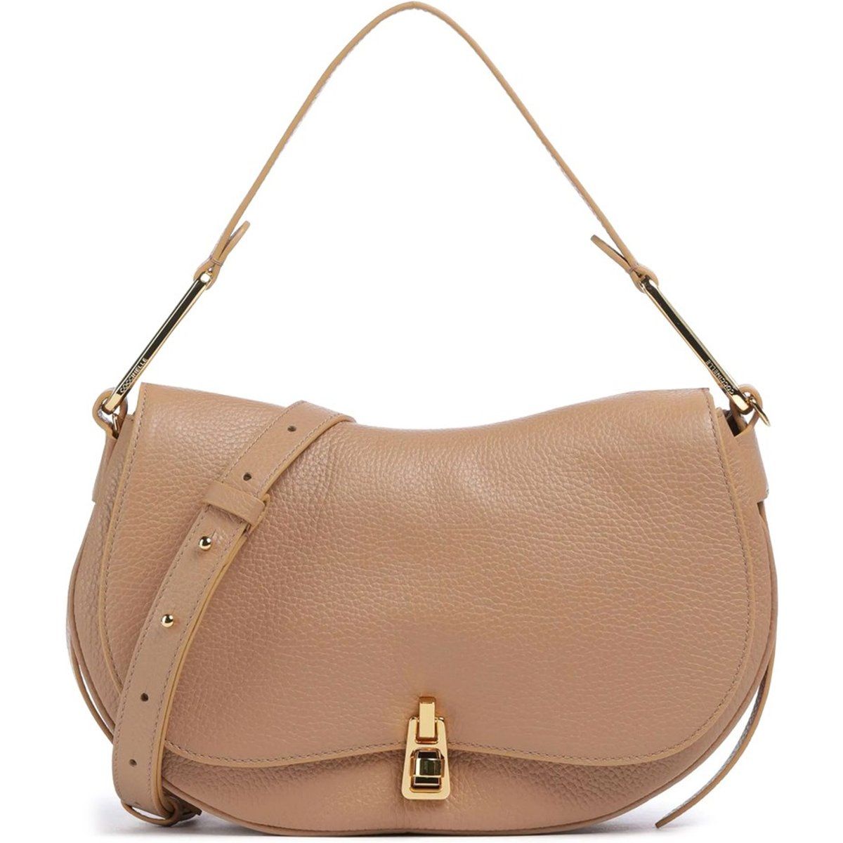 Klassische Leder Satteltasche mit Überschlag