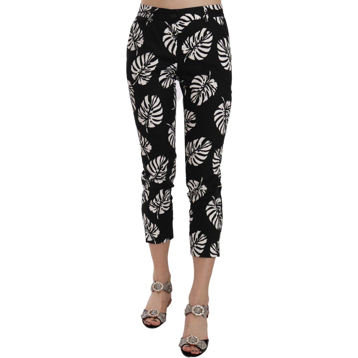 Dolce Gabbana Verkürzte Hose mit Blumenmuster