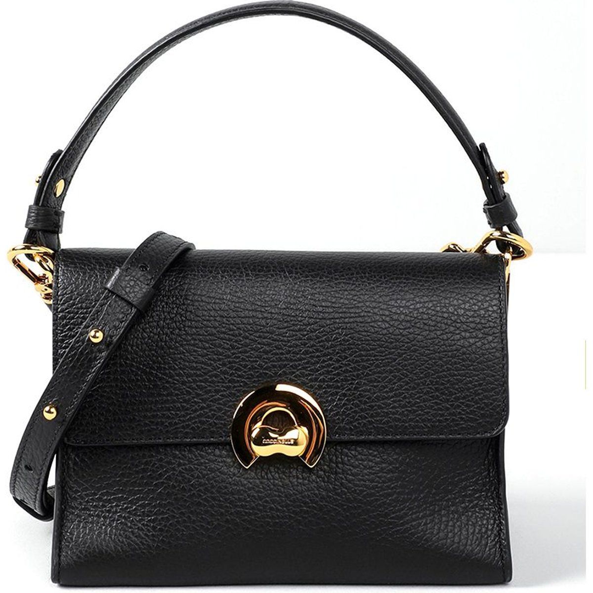 Elegante Lederhandtasche mit Henkel