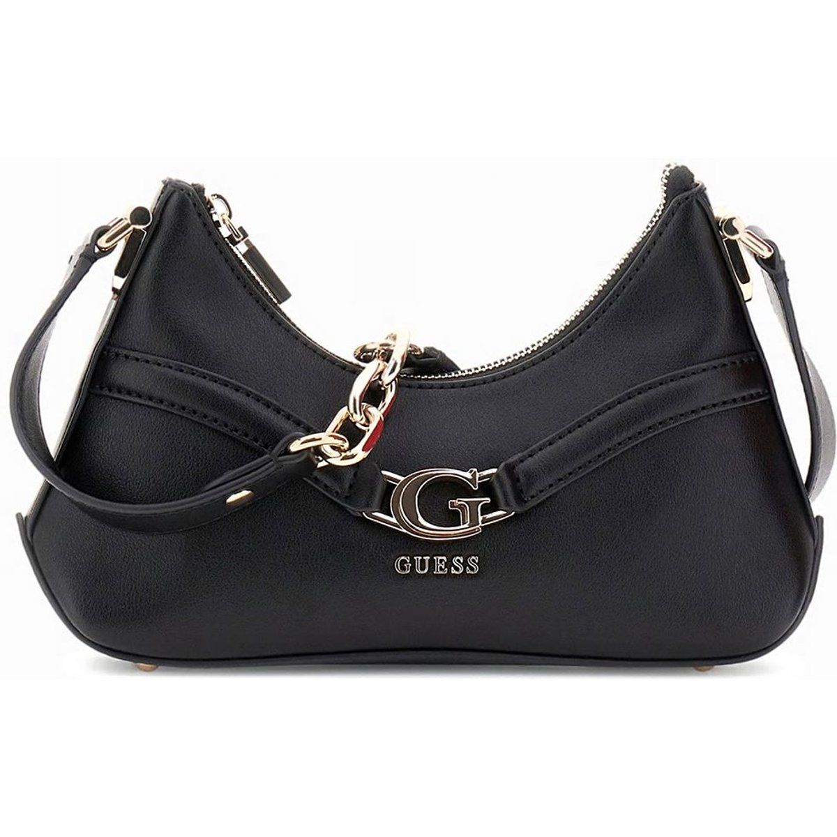 Schicke Schultertasche mit Kettendetail