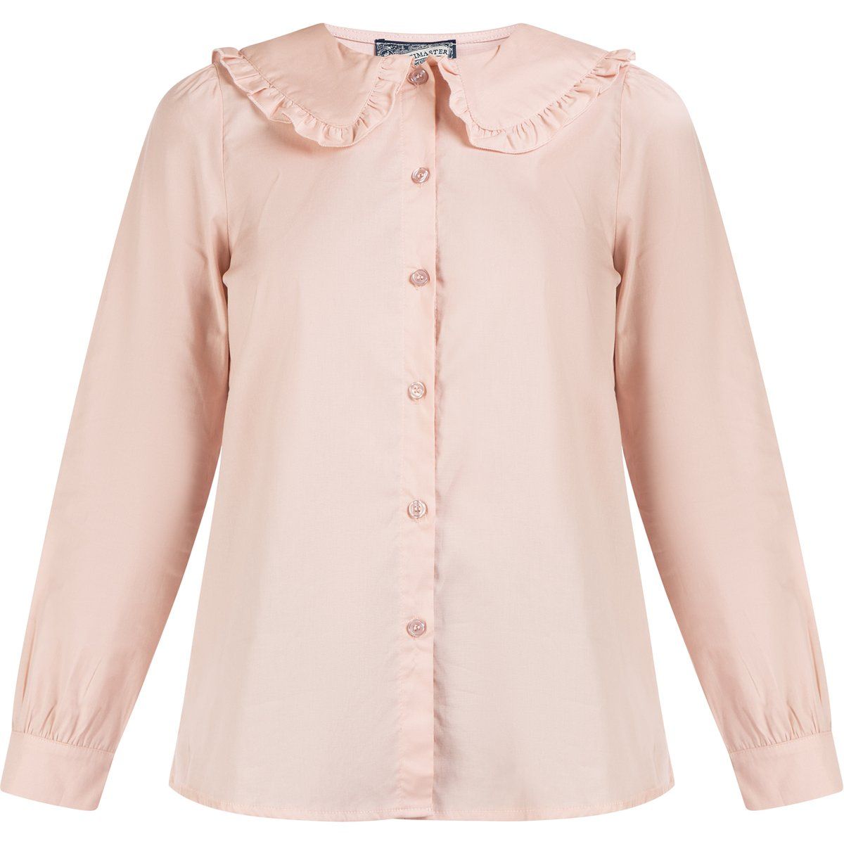 Langärmlige Bluse mit Rüschenkragen