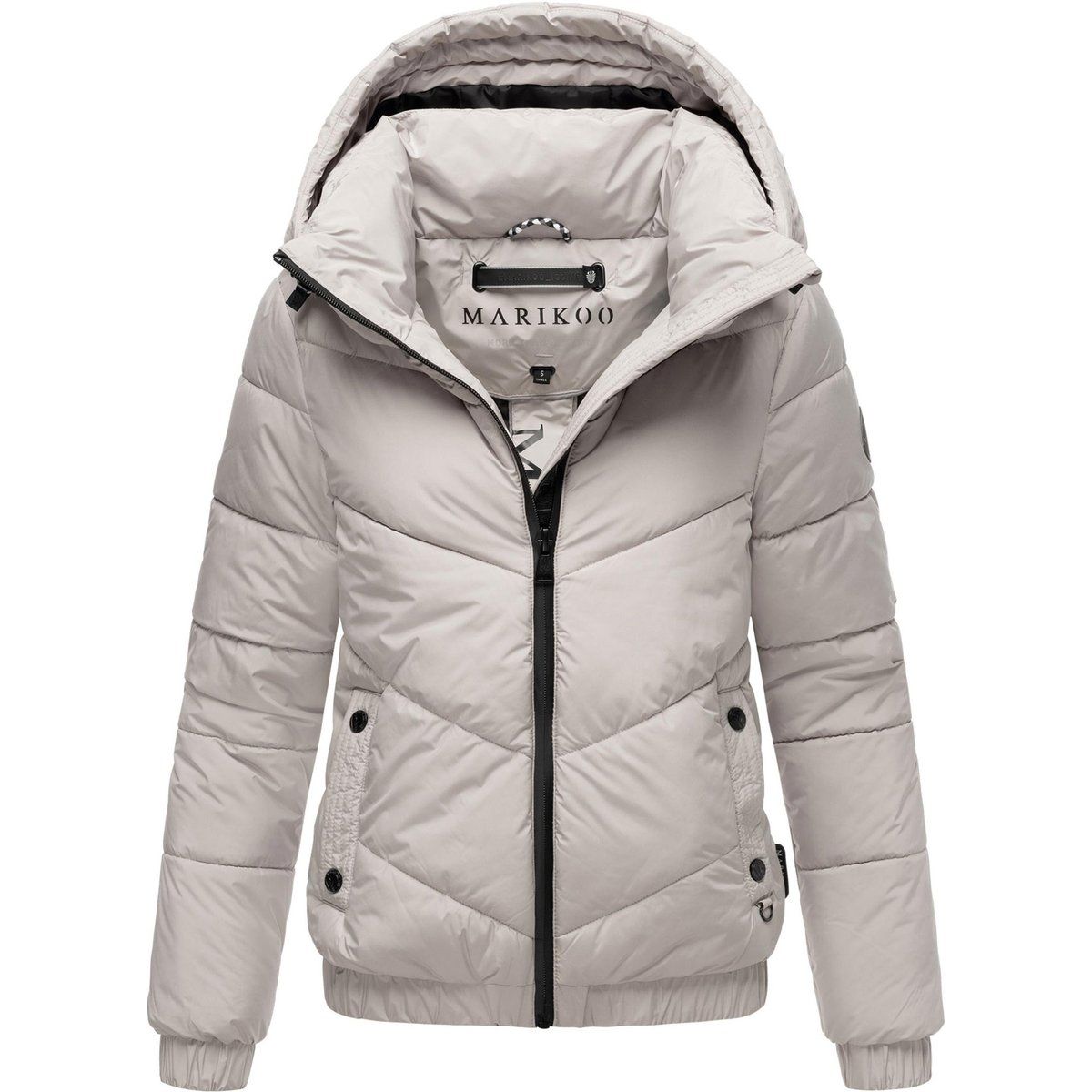 Leichte gesteppte Winterjacke mit Kapuze