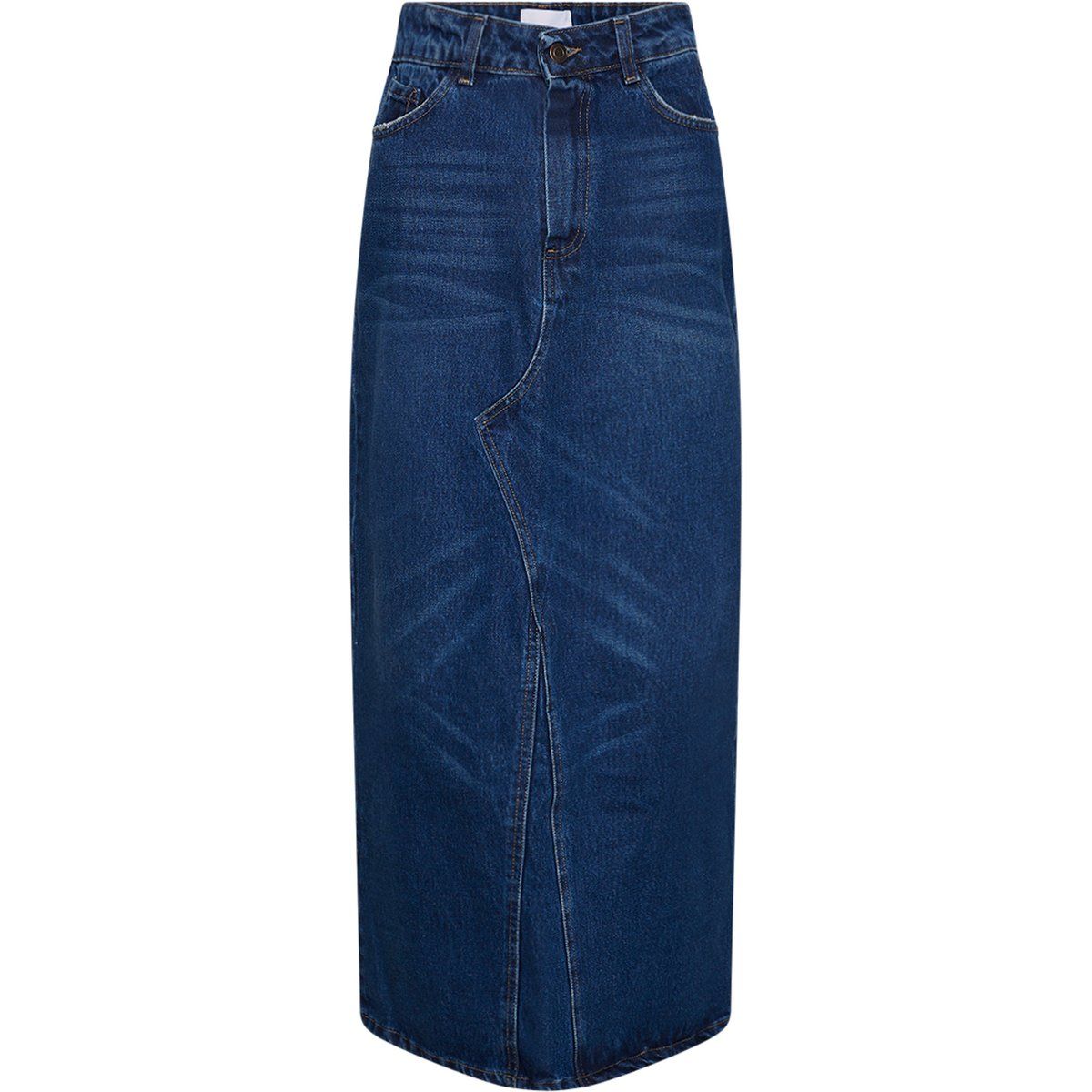 Asymmetrischer Denim-Maxirock