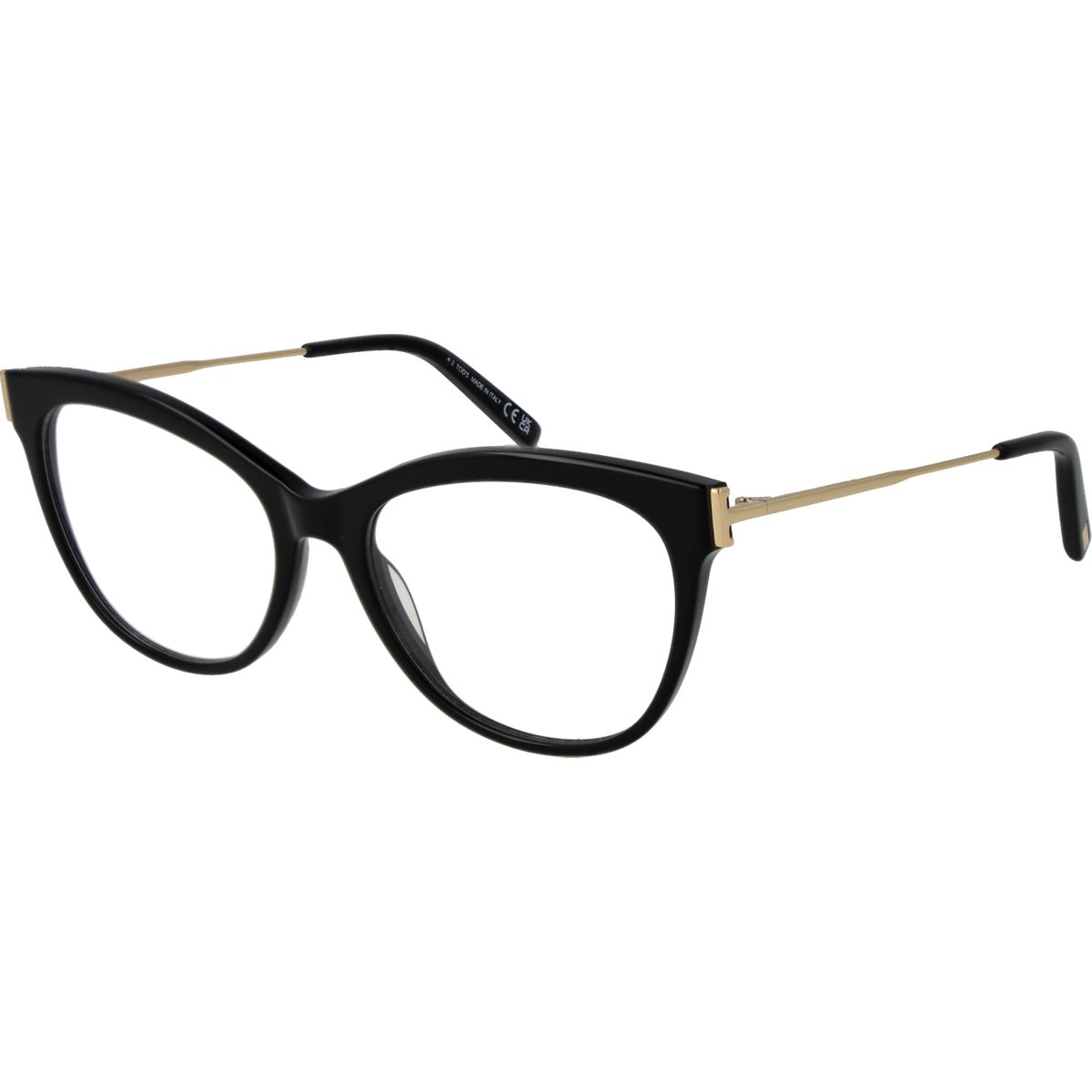 Katzenaugen-Brille mit goldenen Akzenten
