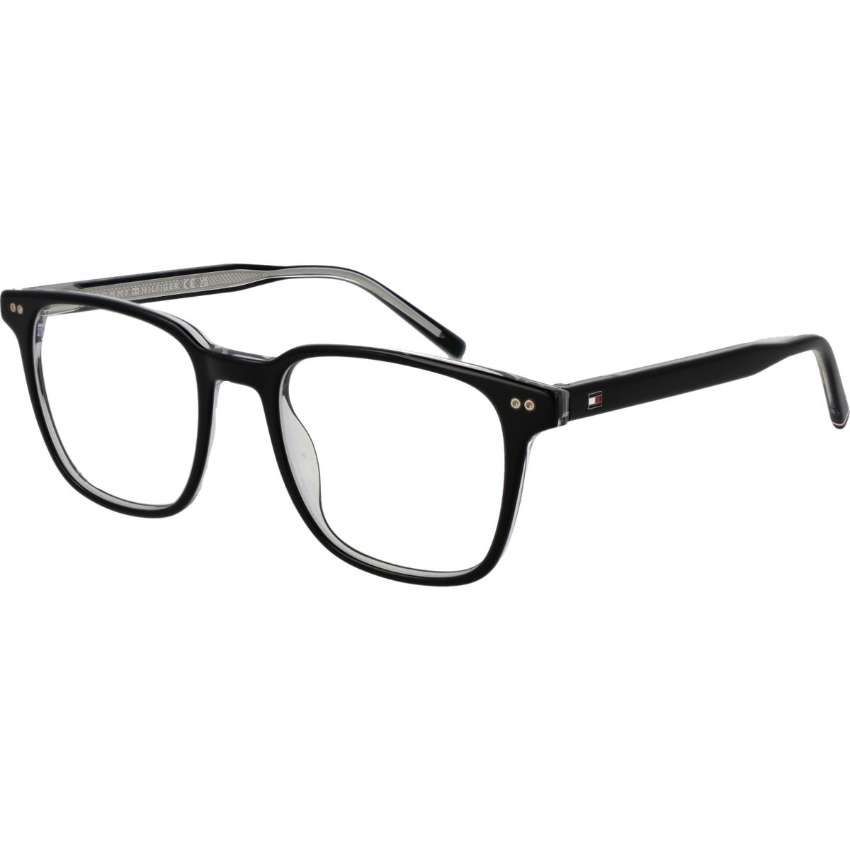 Quadratischer schwarzer Acetat-Brillenfassung