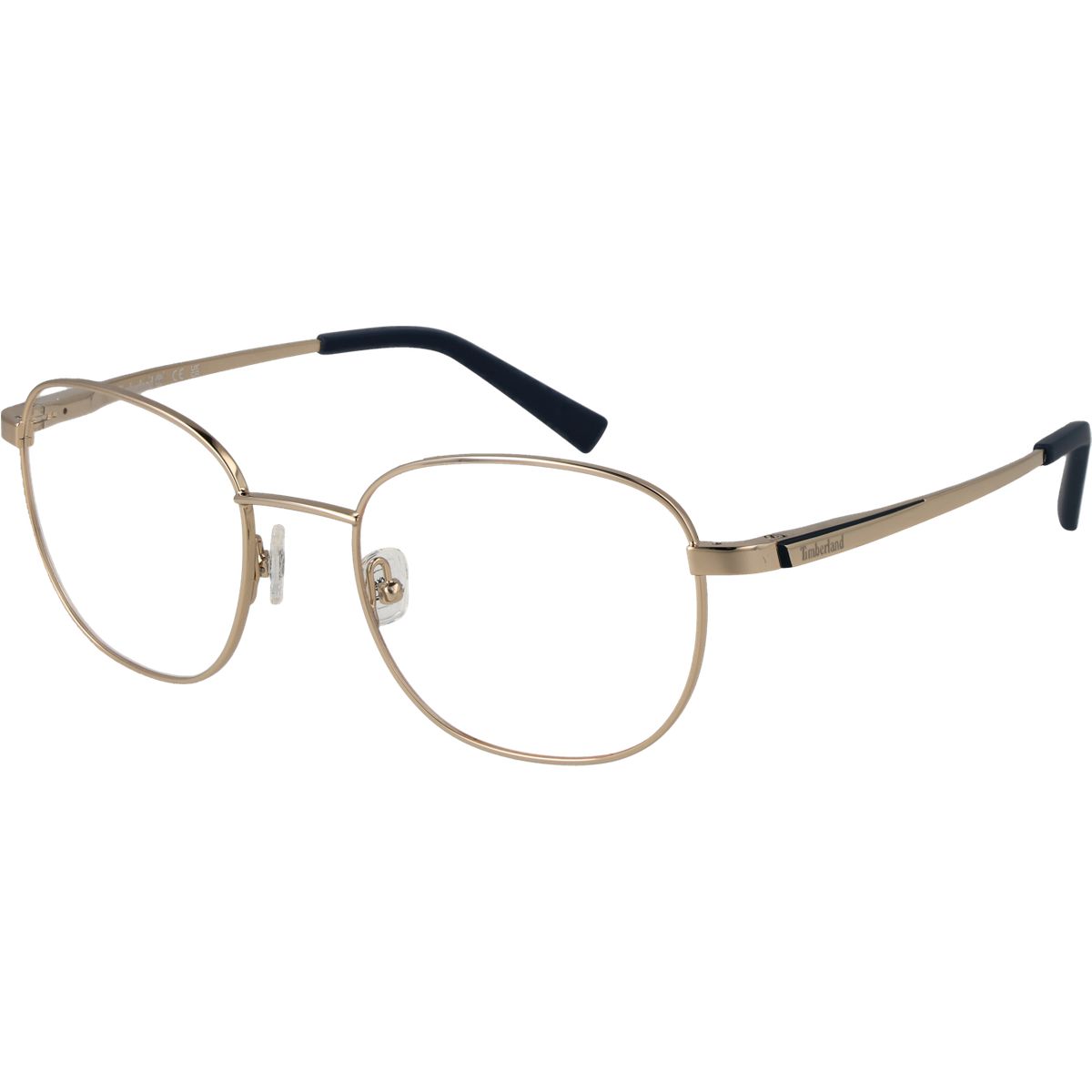 Runde goldene Metallbrille mit Vollrand