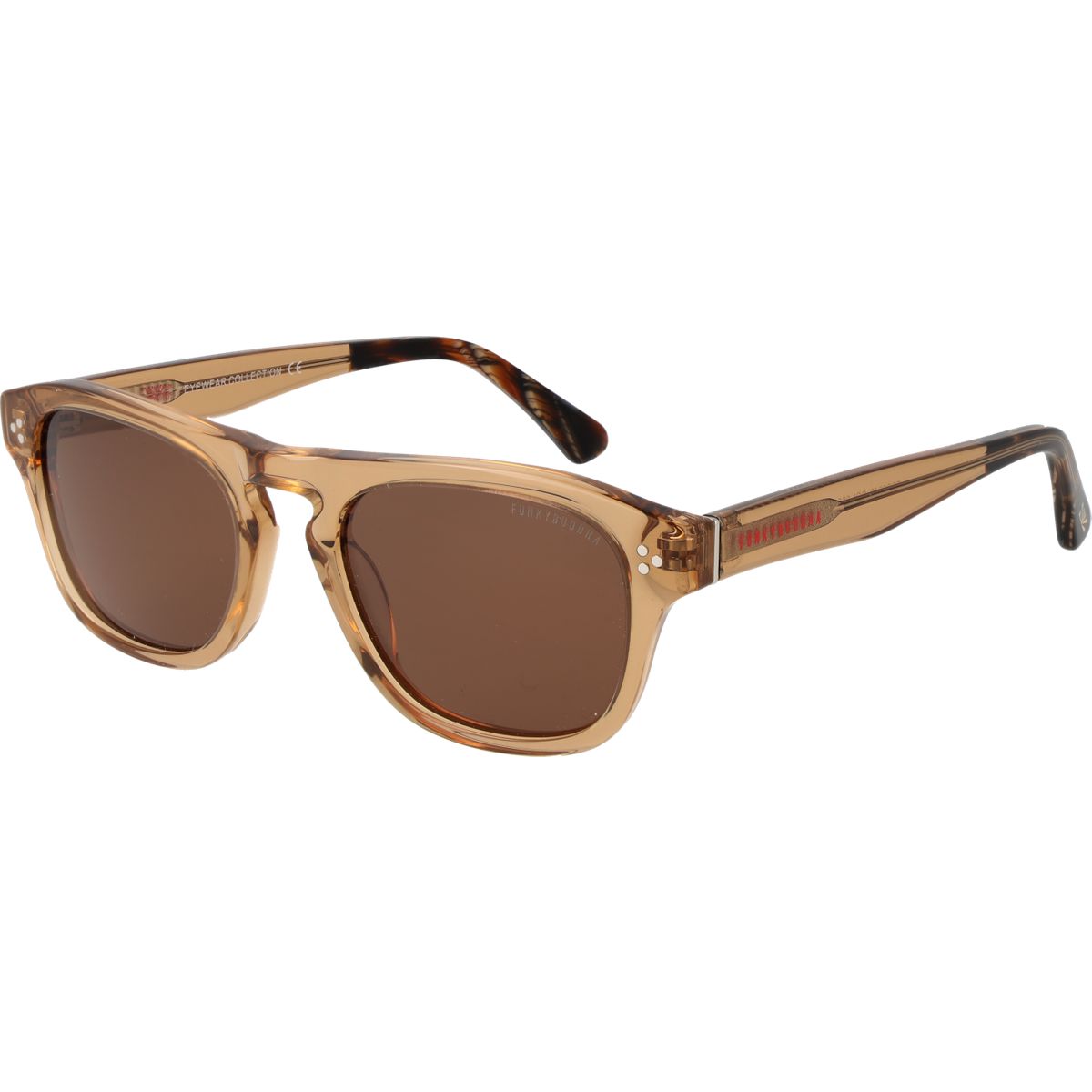 Braun Sonnenbrille mit quadratischem Rahmen
