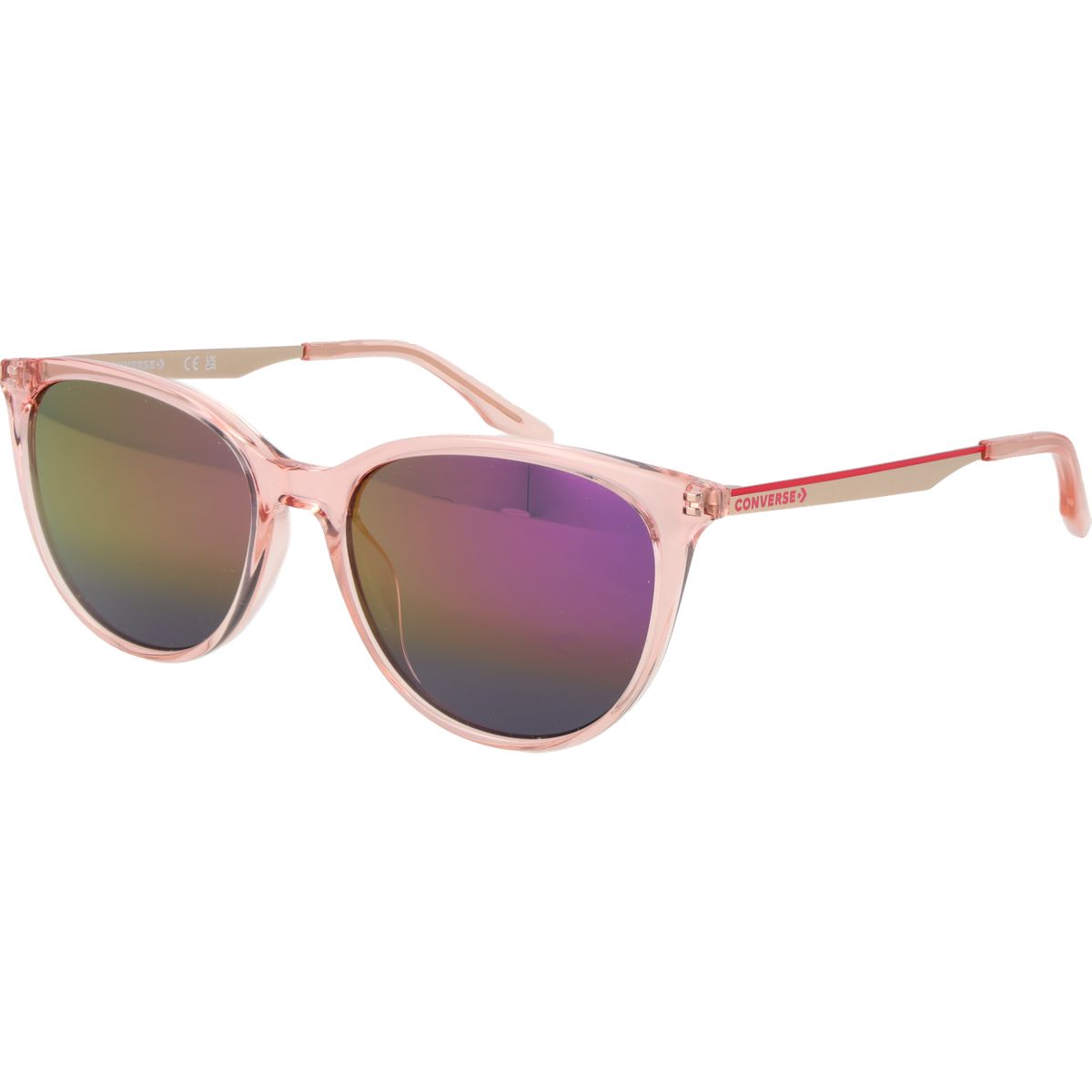Moderne Cat-Eye Sonnenbrille mit Spiegelgläsern