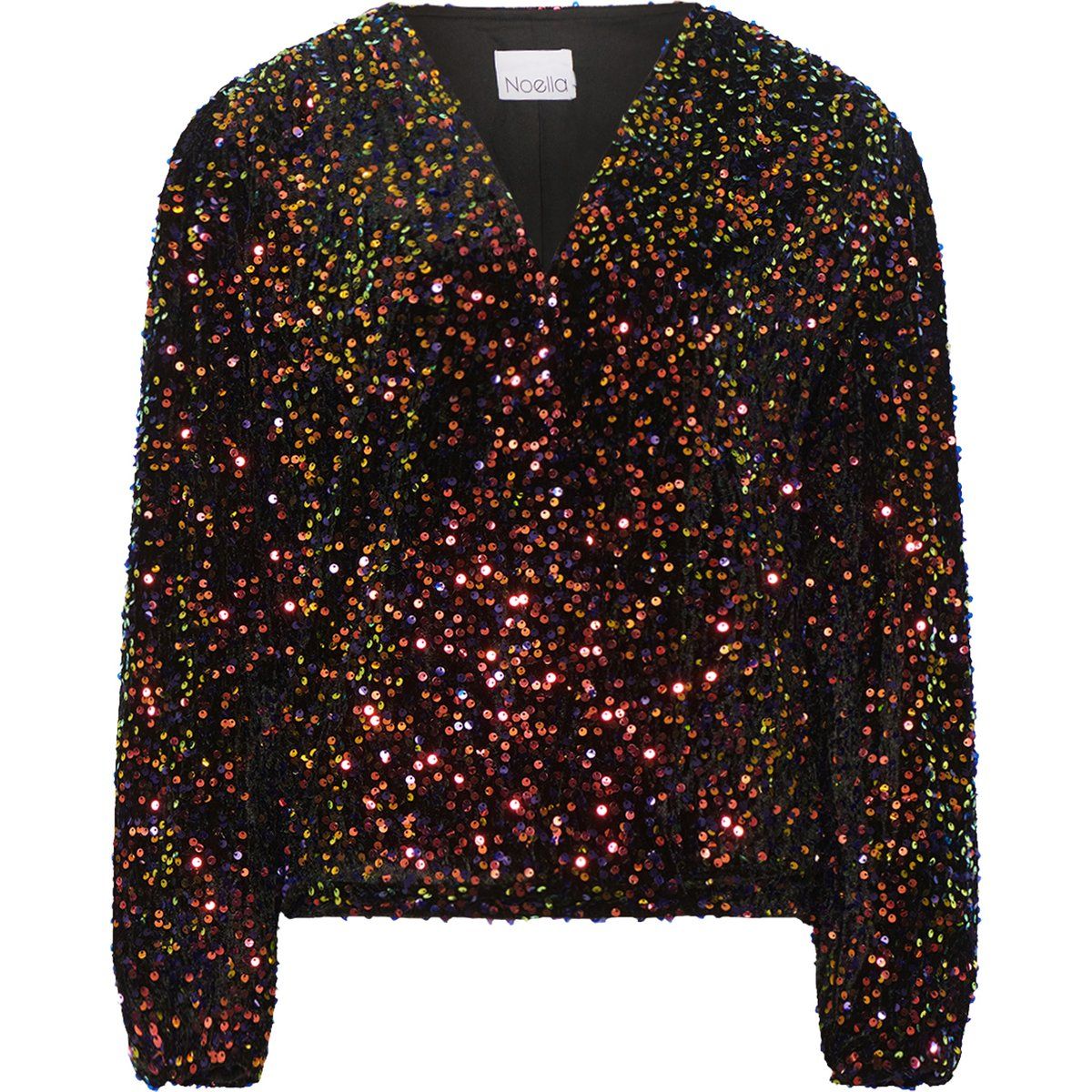 Paillettenbesetzte Blusenjacke