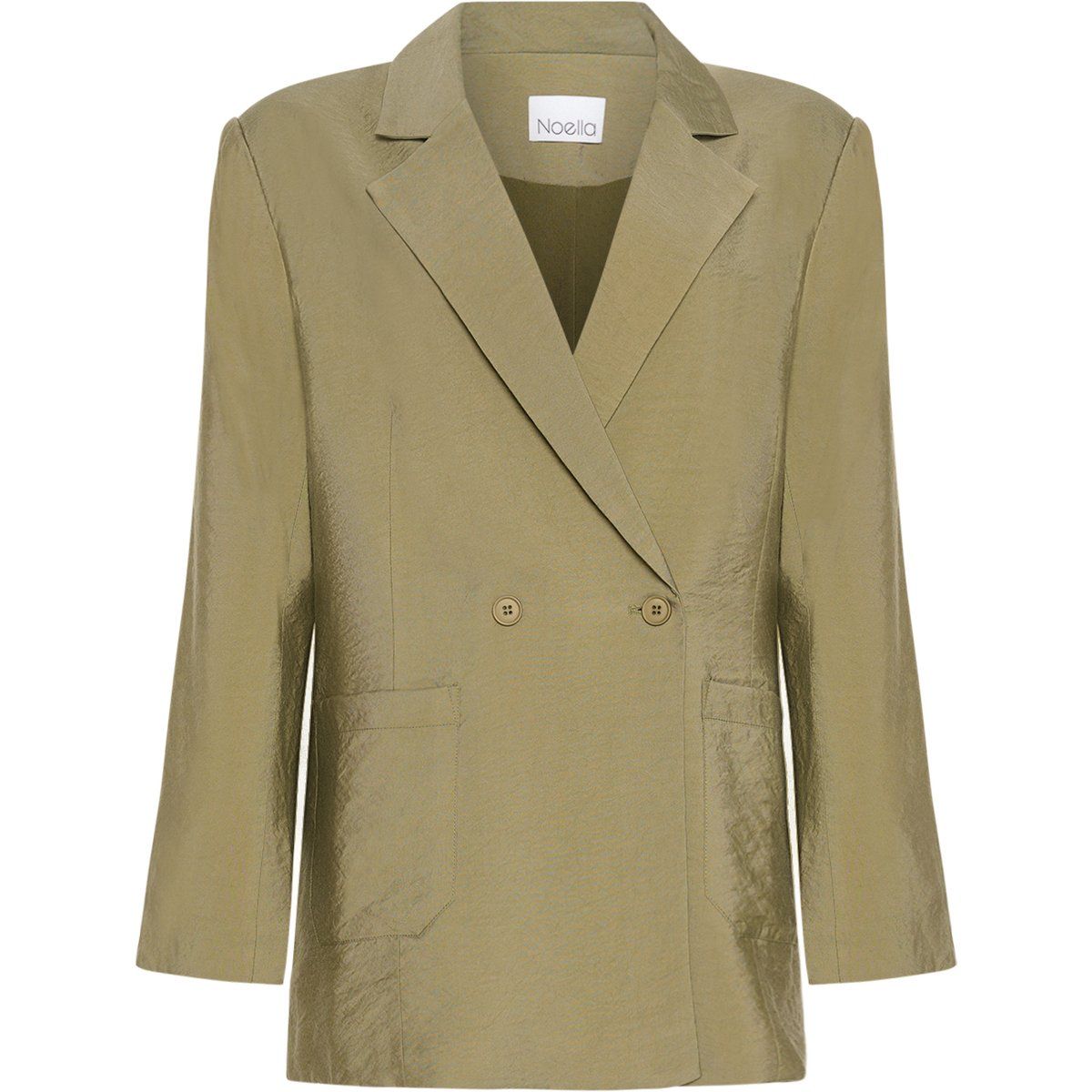 Übergroß Geschnittener Zweireiher Blazer