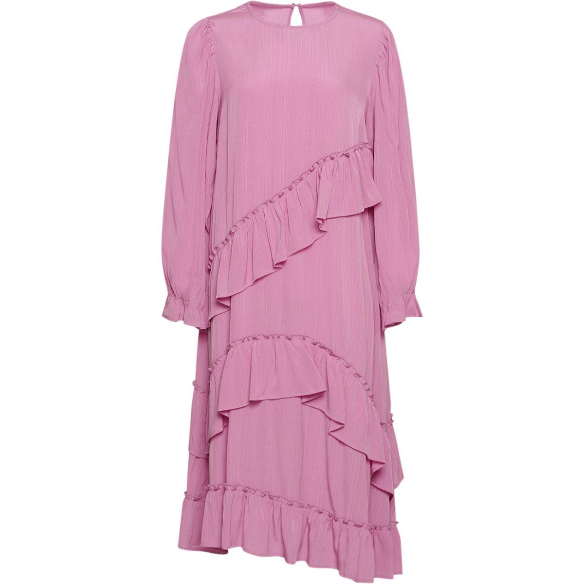 Gestuftes Midikleid mit Rüschen