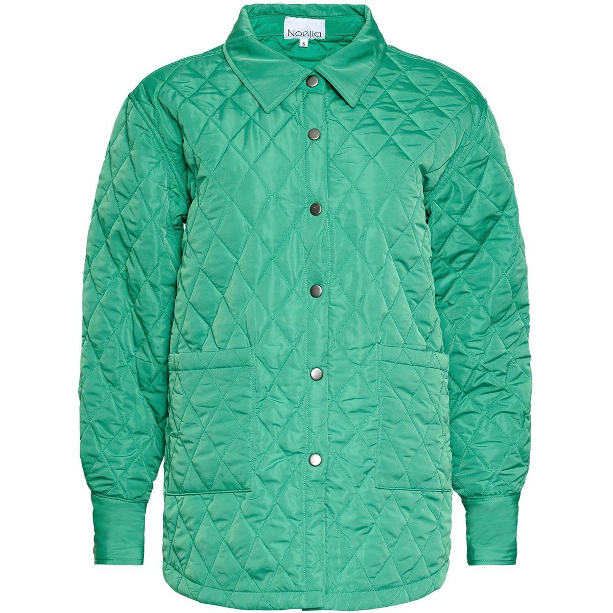 Gesteppte Hemdjacke mit Knopfleiste