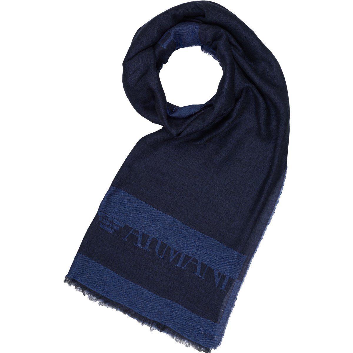 Wollmischung-Schal mit Logo-Band