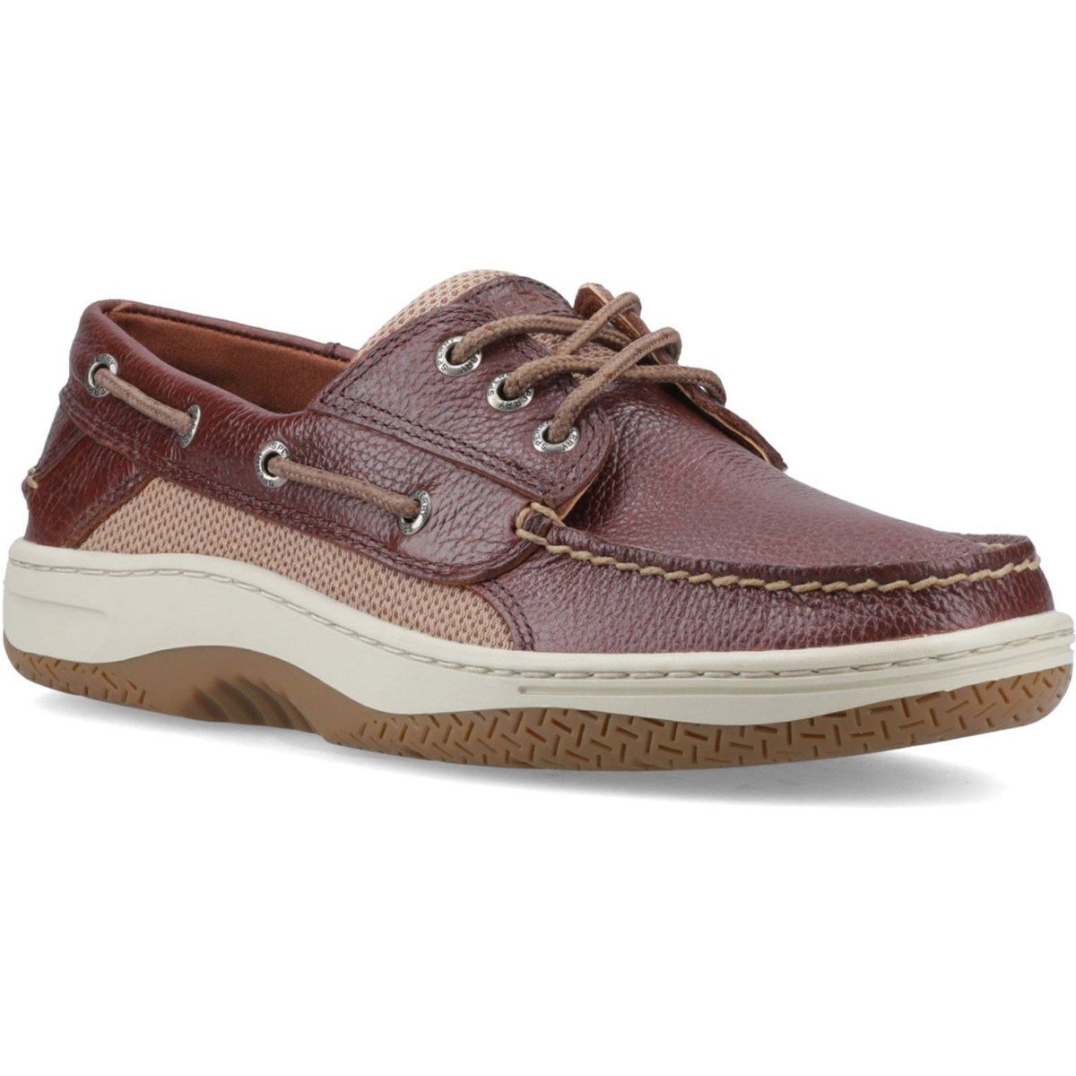 Sperry Billfish 3-Augen Leder Herren Bootsschuhe in Braun