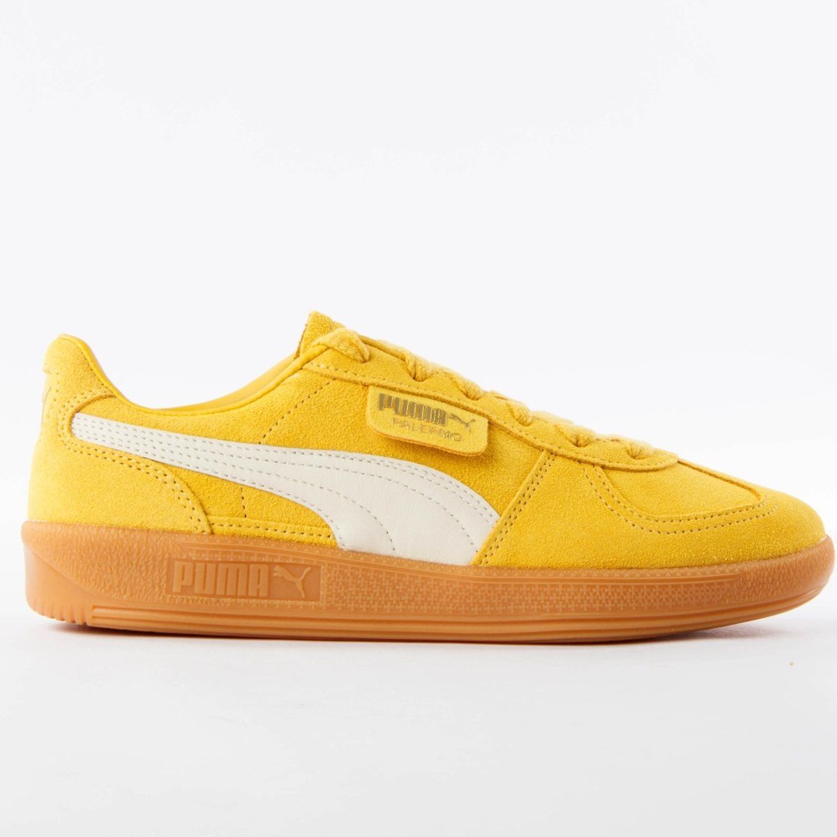 Gelber Palermo Wildleder Low-Top Sneaker