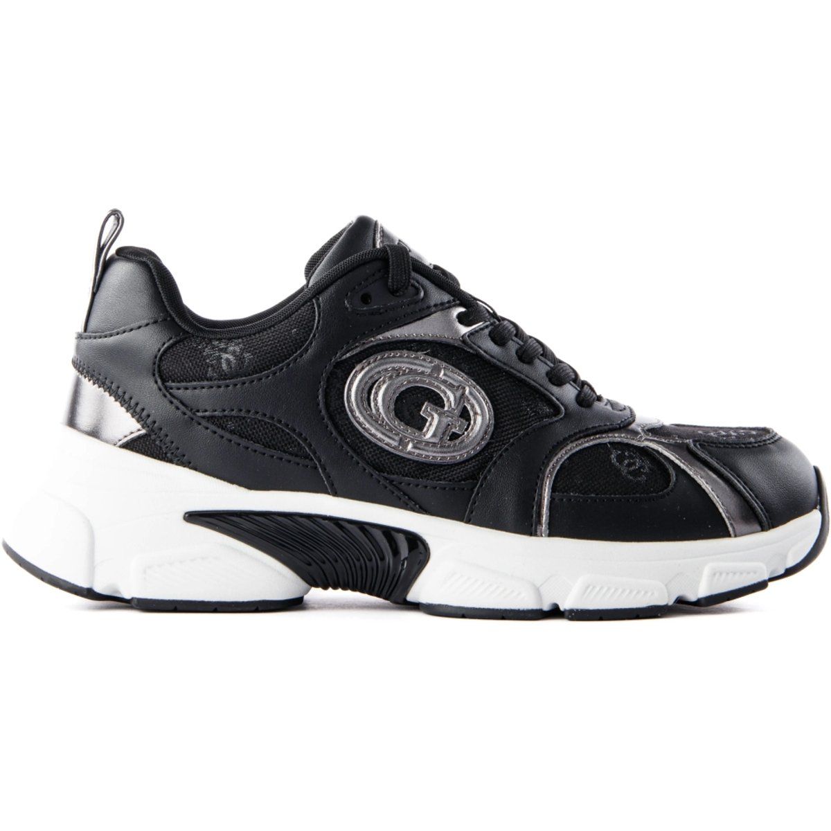 Schwarze Klobige Sohle Fashion Sneakers