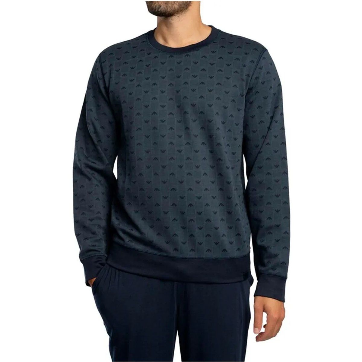 Herren Jacquard Lounge Sweatshirt